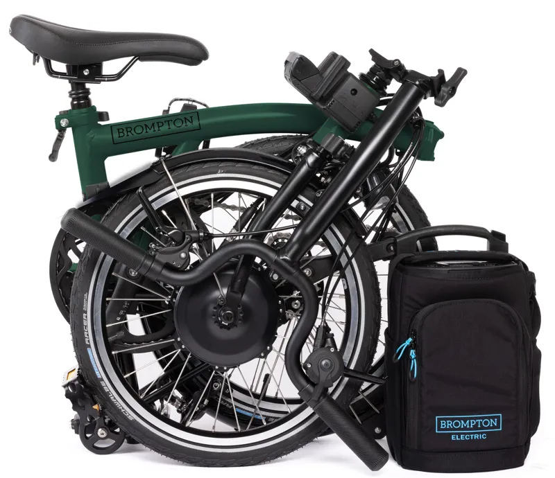 Brompton Electric C Line 4-Speed Folding Bike 2025 in Racing Green-3